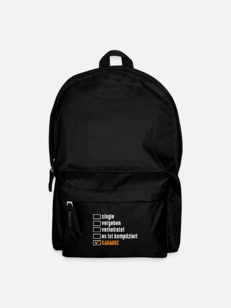 Musik Musiker Sänger Singen Karaoke - Rucksack - Schwarz