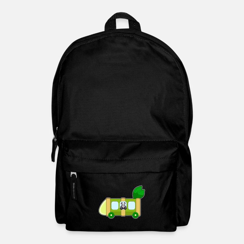 Panda Bamboo School Bus - Backpack - black