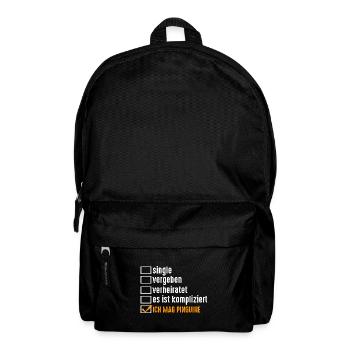 Pinguin - Rucksack - Schwarz - Vorne