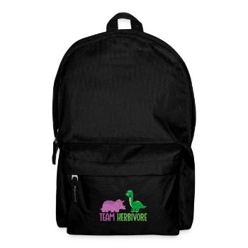 Team Herbivore Vegan Vegetarian - Backpack - black - Front