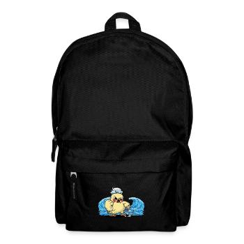 Vögel Vogel Matrose Anker Moin maritim Käpten - Rucksack - Schwarz - Vorne