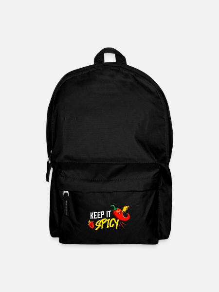 Scharfer Chili Jalapeno Habanero Pfeffer - Rucksack - Schwarz
