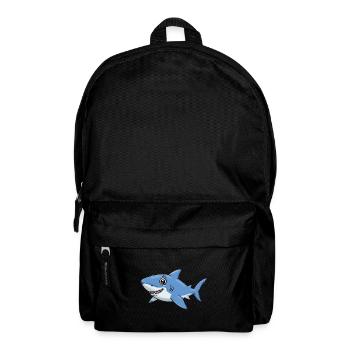 Animal Cartoon Shark - Backpack - black - Front