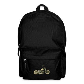 Motocyclette - Sac à dos - noir - Devant