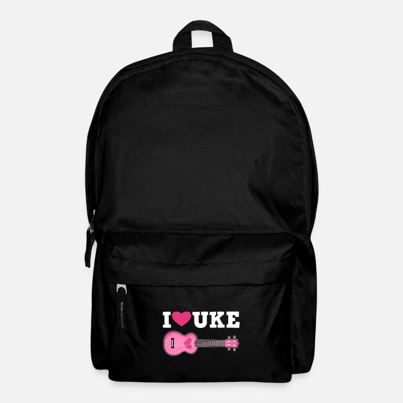 Ukulele Ich Liebe - Rucksack - Schwarz