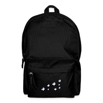 insekten symbol schmetterling glitzer rosa - Rucksack - Schwarz - Vorne