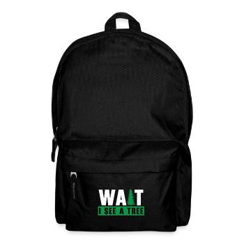 Wait I see a tree woodworker arborist - Backpack - black - Front