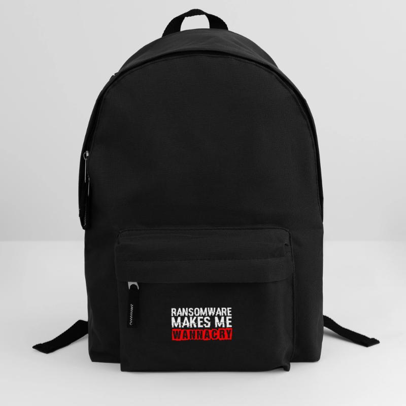Ransomware Makes Me Cry Hacker Code Hackers Backpack
