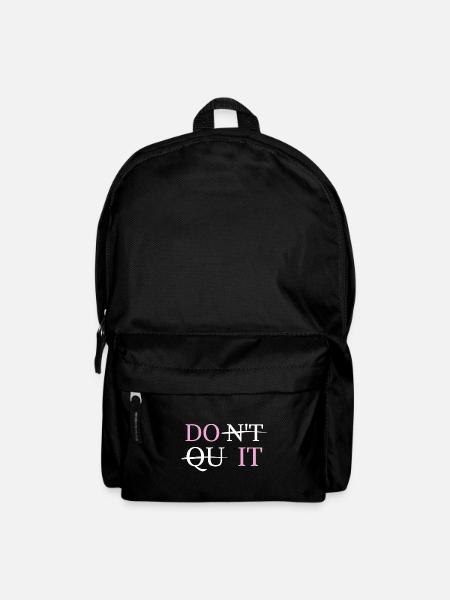 Dont Quit! Christlich Sport - Rucksack - Schwarz