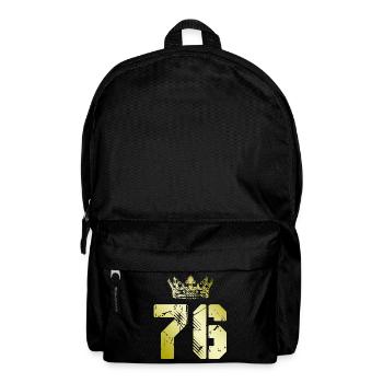 76 Number crown - Backpack - black - Front