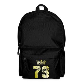 79 Zahl Krone - Rucksack - Schwarz - Vorne