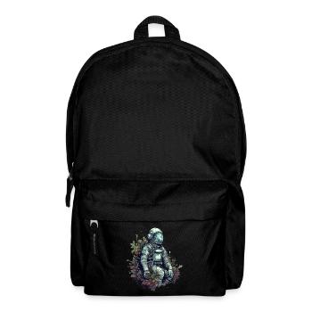 Astronaut overgrown with plants - Surreal - Backpack - black - Front