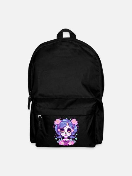 Los Muertos Tag der toten Frau Halloween - Rucksack - Schwarz