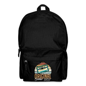 October 1959 Birthday present 1959 October - Backpack - black - Front