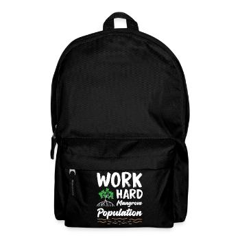 Work Hard Mangrove Population Activist - Rucksack - Schwarz - Vorne