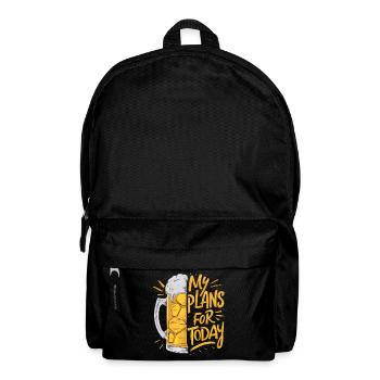 Bier - My plans for today - Backpack - black - Front
