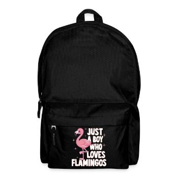Flamingo Tier Rosa - Rucksack - Schwarz - Vorne