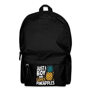 Ananas tropische hawaiianische Frucht - Rucksack - Schwarz - Vorne