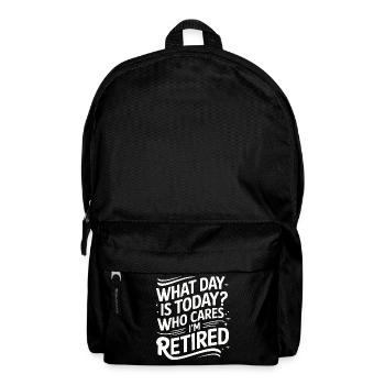 Retirees Retirement Pension Retirement - Backpack - black - Front