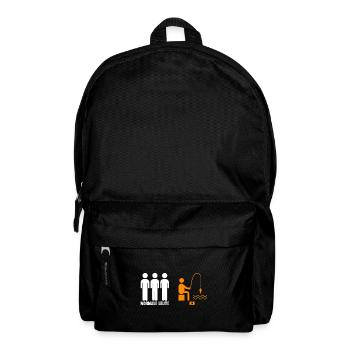 Angel Fischen Angeln Angler - Rucksack - Schwarz - Vorne
