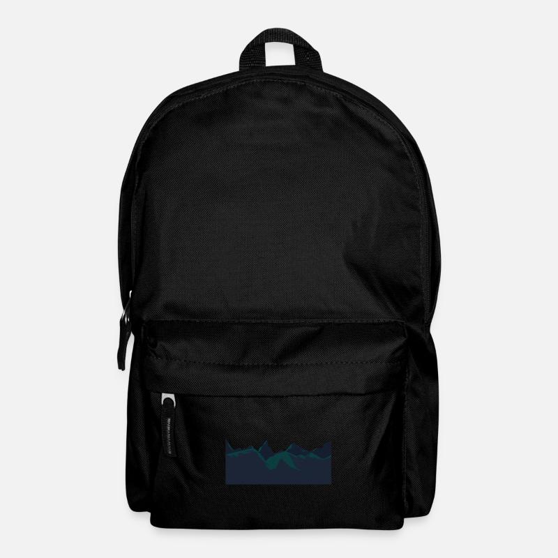Berge - Rucksack - Schwarz