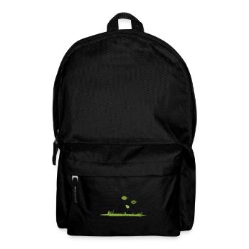 Wind Blätter Natur draußen Grass blatt - Rucksack - Schwarz - Vorne