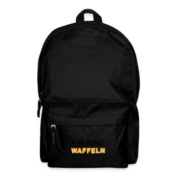 Waffeln - Rucksack - Schwarz - Vorne