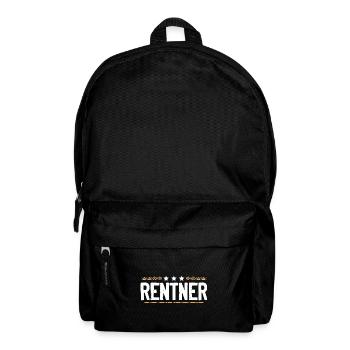 Rentner Rente - Rucksack - Schwarz - Vorne