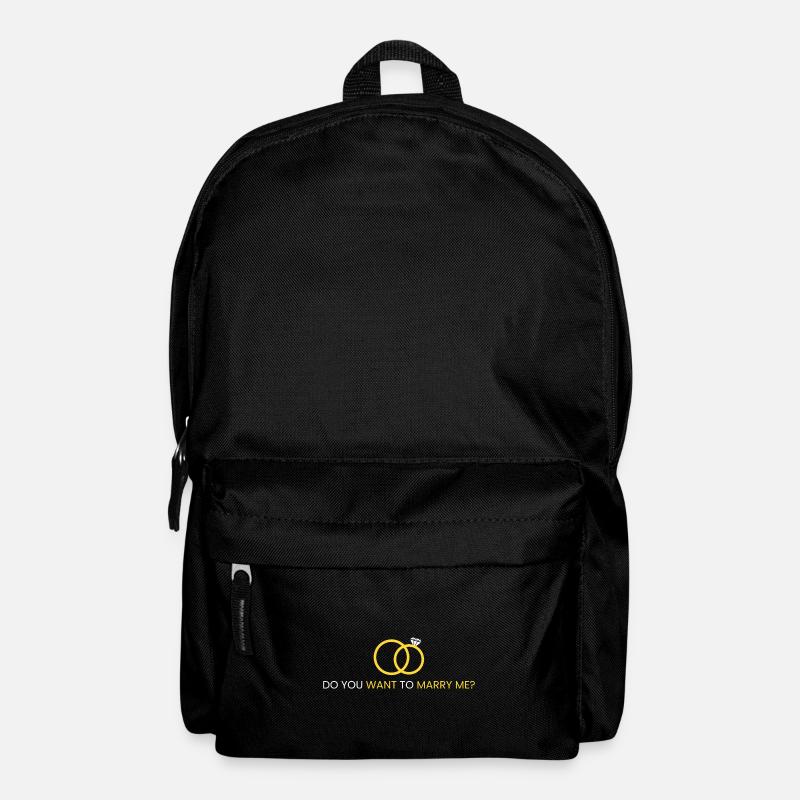 Will you marry me? - Backpack - black