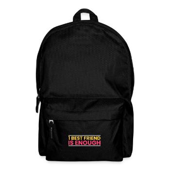 1 meilleur ami suffit - Sac à dos - noir - Devant