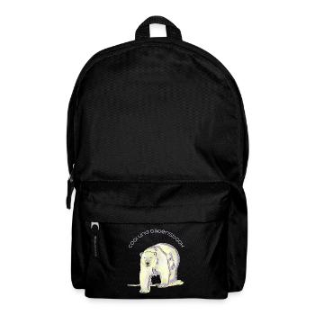 cool, strong as a bear, polar bear - Backpack - black - Front