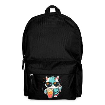 The coolest cat on the beach - Backpack - black - Front