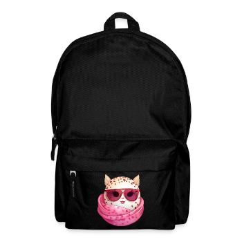 Kawaii Easter egg with ears and sunglasses Funny - Backpack - black - Front