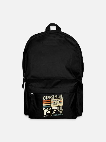 Original 1974 Jahrgang Vintage Retro Geburtstag - Rucksack - Schwarz