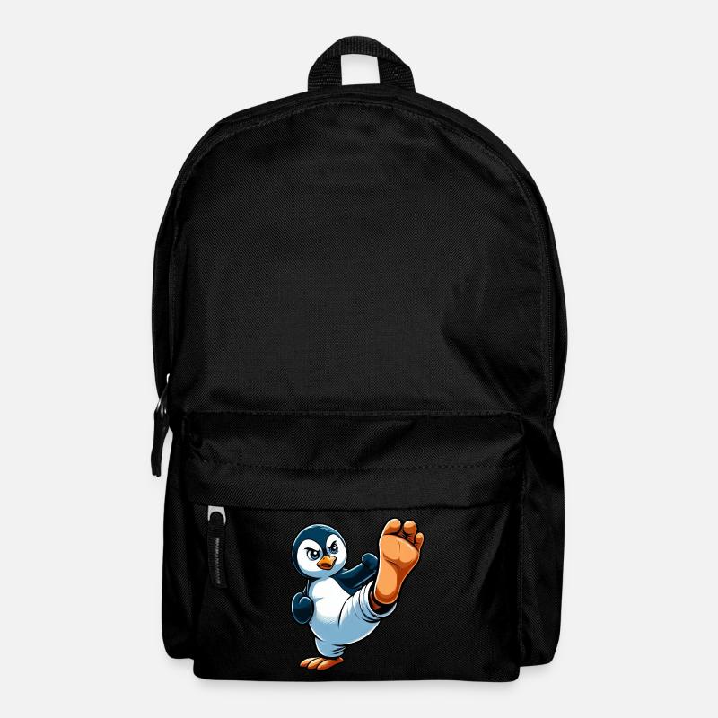 Pinguin Karate Kampfkünste Sportlich - Rucksack - Schwarz