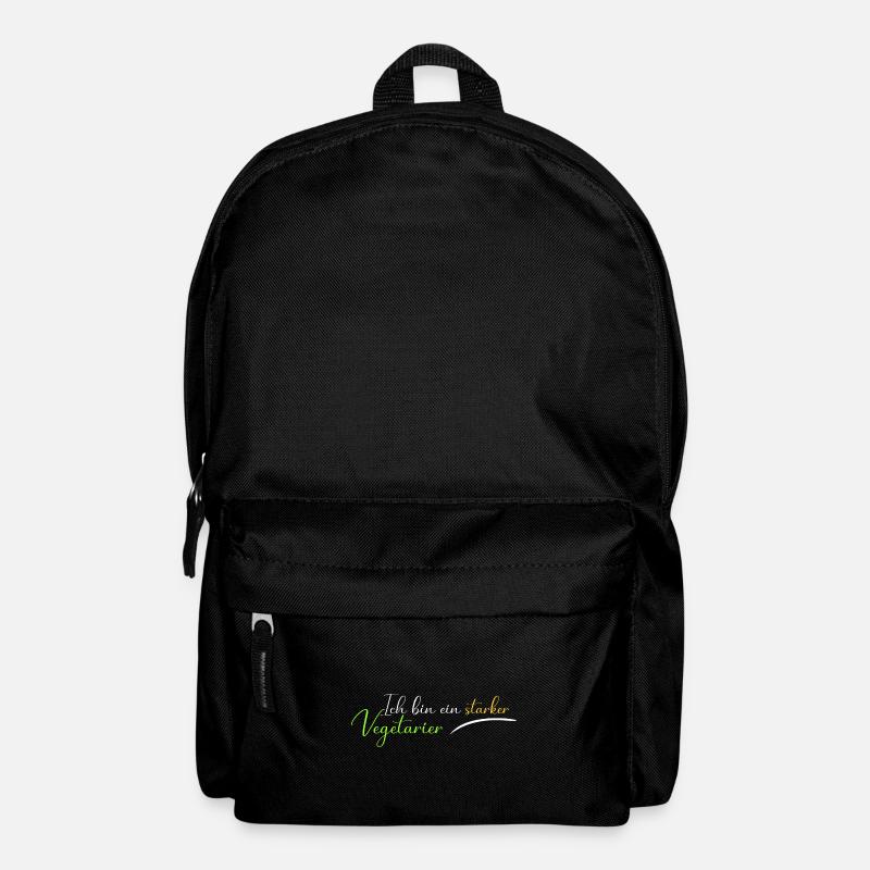 Ich bin ein starker Vegetarier - Rucksack - Schwarz