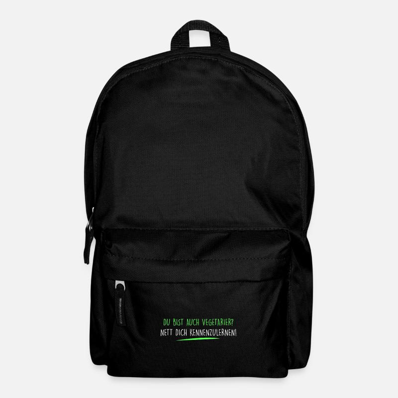 Du bist auch Vegetarier? - Rucksack - Schwarz