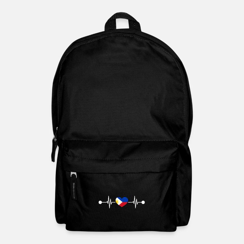 Heartbeat Filipino Philippines - Backpack - black