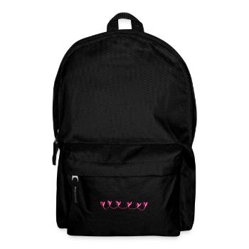 herzen herz symbol pink - Rucksack - Schwarz - Vorne