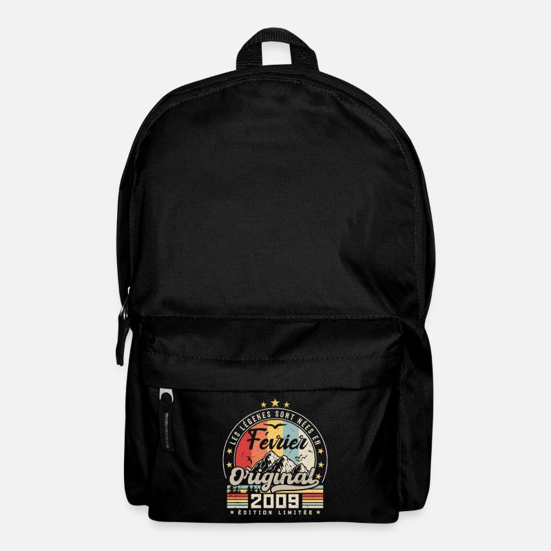 Februar 2009 Geschenk zum 15-jährigen Jubiläum Februar 2009 - Rucksack - Schwarz