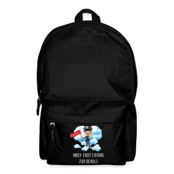 Schulkind Einschulung Erster Schultag Polizei 2024 - Rucksack - Schwarz - Vorne