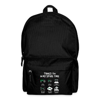 Dinge, die ich in meiner Freizeit mache alte - Rucksack - Schwarz - Vorne