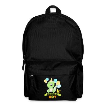 1. Geburtstag mit Dinosaurier Ich bin 1. - Rucksack - Schwarz - Vorne
