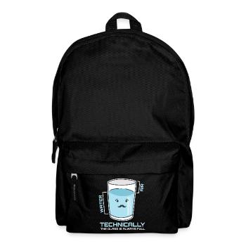 Science Glass Wissenschaft Physiklehrer Physiker - Rucksack - Schwarz - Vorne