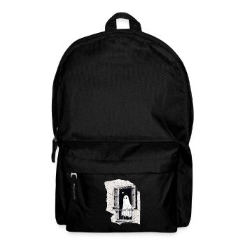 Spooky Ghost in the Window vintage, Buh, Halloween - Rucksack - Schwarz - Vorne