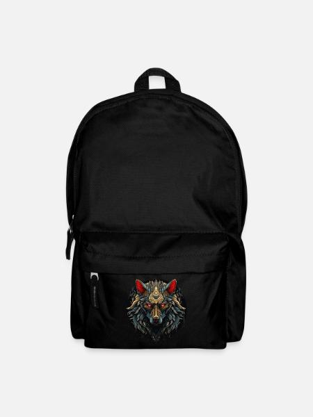 Cadeau Viking Wolf Power Animal Shaman Odin - Sac à dos - noir
