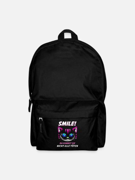 Lächle du Kannst Sie Nicht alle töten Design - Rucksack - Schwarz