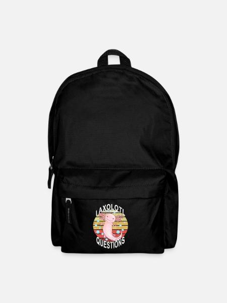 Axolotl. I Axolotl Questions. Lustiges Axolotl - Rucksack - Schwarz