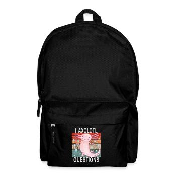 Axolotl. I Axolotl Questions. Drôle d’Axolotl - Sac à dos - noir - Devant