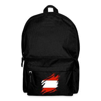 Austria Flag Austria Austrian Flag AT - Backpack - black - Front